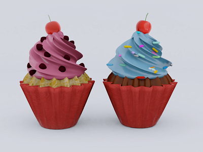 Cupcakes 3d design