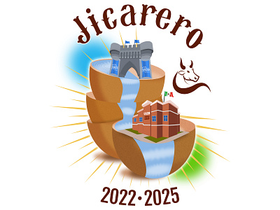 Isologo Jicarero 2022-2025 design graphic design illustration logo vector