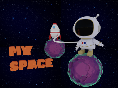 My Space 3d design graphic design illustration