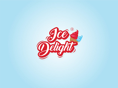 ICE DELIGHT LOGO branding design icecream icon illustration logo logo design logotype minimalist logo ui vector