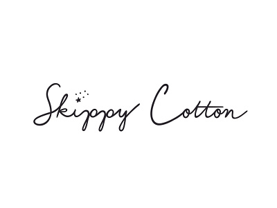 Skippy Cotton Logo adobe illustrator branding calligraphy design graphic hand lettering illustration illustrator logo rebrand textile art typography vector woman owned business
