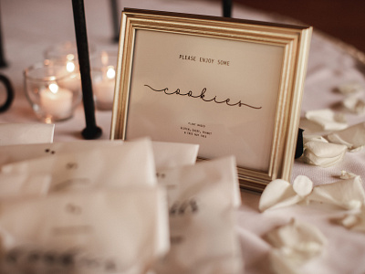 Poconos Wedding - Dessert Sign