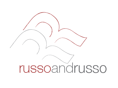 russo and Russo concept logo sketch