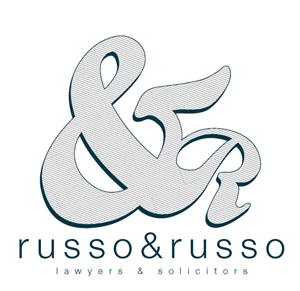 Russo and Russo with texture concept logo sketch texture