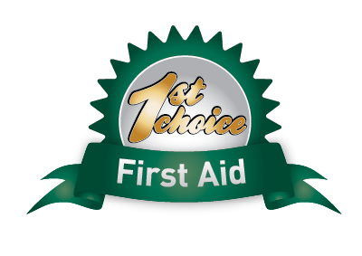 First aid training - something a little different 1st place award banner logo rosette
