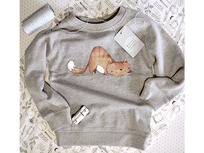 Creepie Cat jumper animal baby clothes cat character children childrens clothes cute
