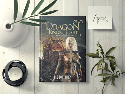 The Dragon King's Heart book cover book cover design book cover template books branding coloring book createspace eyecatching illustration novels professional typography