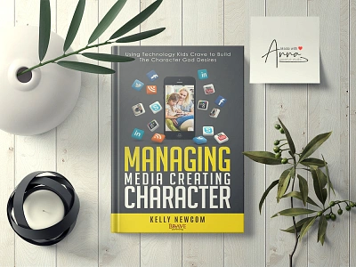 Managing Media Creating Character book cover book cover design book cover template books createspace design eyecatching illustration minimal novels professional