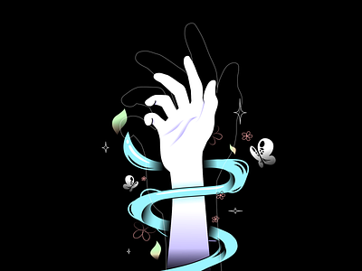 a hand? idk art cool design illustration inkscape pursuepalette vector