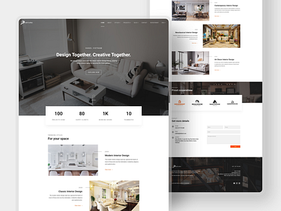 Befurni - Furniture Website Design branding design landingpage landingpagedesign ui ui design uidesign web design website design