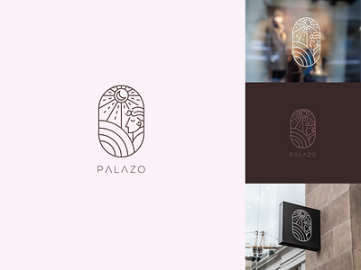 palazo logo design concept