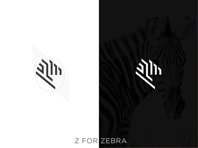 Z FOR ZEBRA art branding design flat icon illustration illustrator logo minimal vector