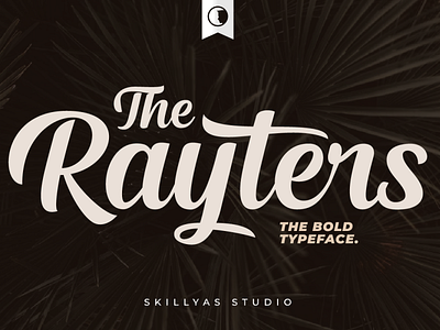 The Rayters Bold Script Font branding design font graphic design icon illustration illustrator logo typeface vector
