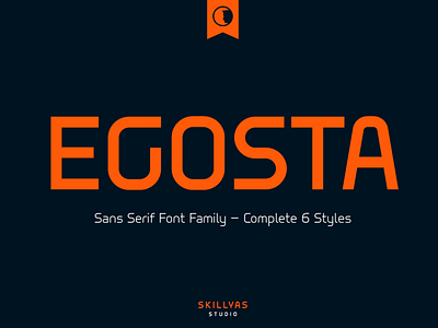 EGOSTA Sans Serif Family Font branding design graphic design illustration logo ui ux vector