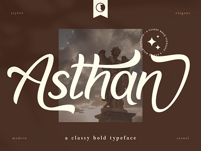 Asthan Classy Bold Typeface art branding design display font graphic design illustration logo ui ux vector