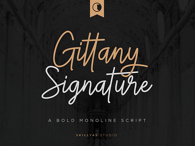 Gittany Signature Stylish Script Font. art branding design font graphic design illustration logo ui ux