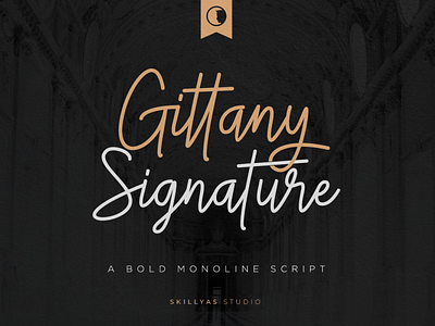 Gittany Signature Stylish Script Font.