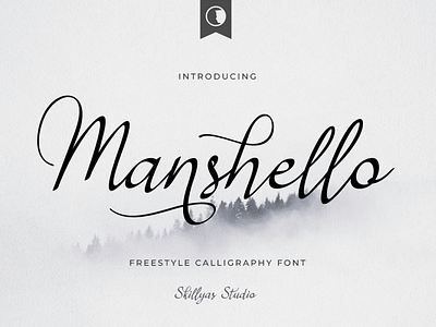 Manshello Freestyle Handwritten Font art branding design font graphic design illustration logo ui ux vector
