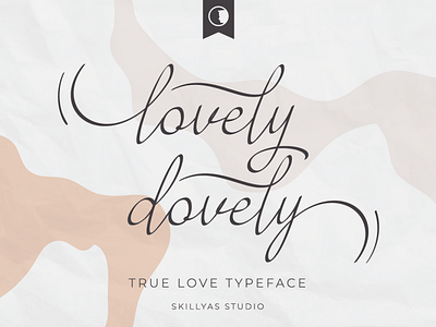 Lovely Dovely Romantic Handwritten Font art branding calligraphy design graphic design illustration script font typeface vector
