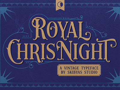 Royal Chrisnight a Vintage Font art branding classic font design graphic design illustration illustrator logo ui ux vector