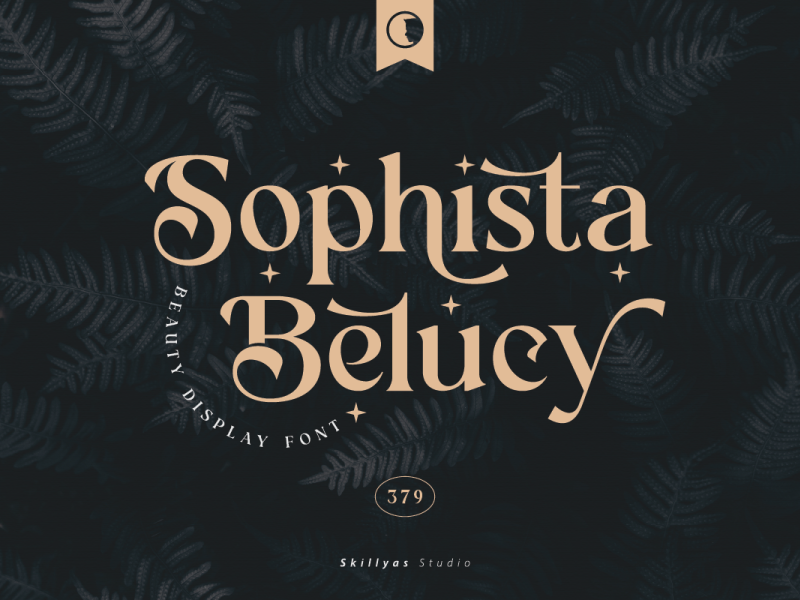 Sophista Belucy Display Beauty Font by Skillyas studio on Dribbble