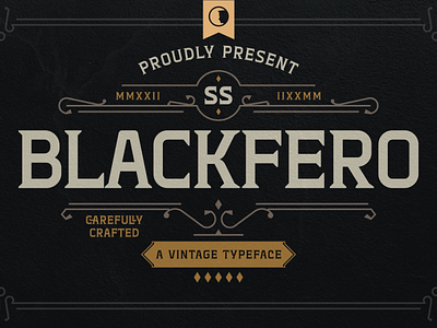 Blackfero Vintage Serif Font art branding design graphic design illustration logo sans serif ui ux vector