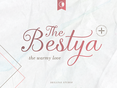 The Bestya lovely Modern Script Font art branding design graphic design illustration logo script ui ux