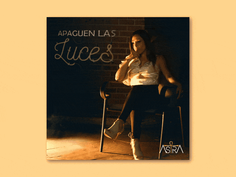 Cover Astra- Apaguen las luces animation music photography singer social media