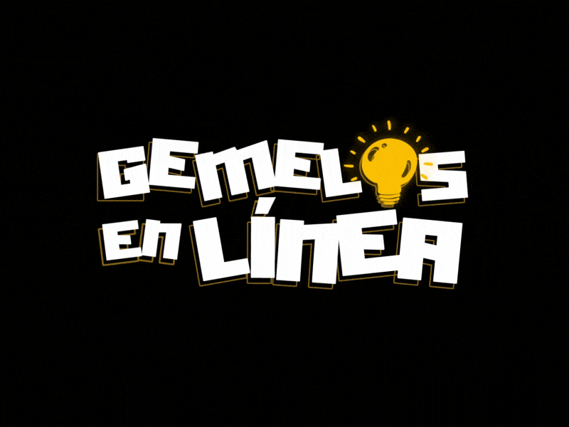 Gemelos en Linea after effect idea logo animation motion twins
