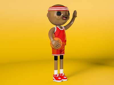 Basketball Player 3d basketball character design modeling