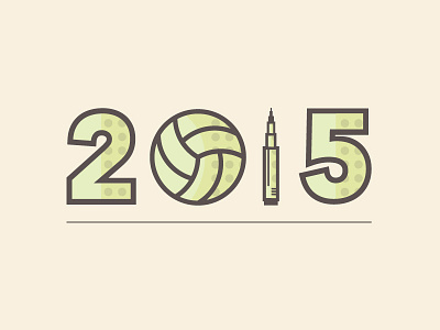 2015 Retrospective design sports typography