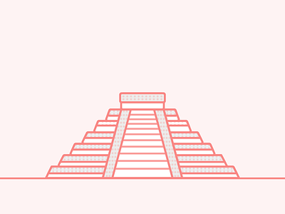 Bucket List - Chichen Itza bucketlist chichen itza illustration mexico monoline travel wanderlust