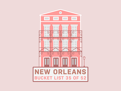 New Orleans - Pontalba Buildings illustration line lineart new orleans outline travel