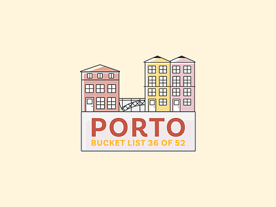 Porto - Cityscape bucket list illustration porto portugal travel wanderlust