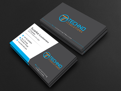 Modern Business Card Design brand identity business card design modern design print ready stationery design