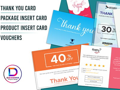 Thank you card, Product Insert or Package Insert