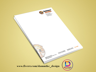 Professional Letterhead Print Ready print ready professional stationery design
