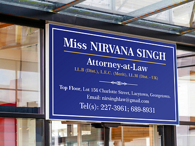 Lawyer Sign Board
