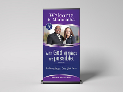 Welcome stand banner by Dammike Jayaweera on Dribbble