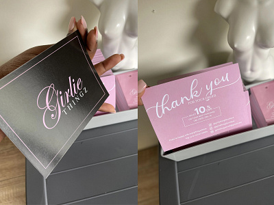 Thank you card design amazon thank you card businesscard postcard print ready product insert thank you card