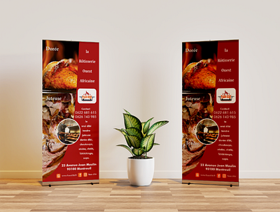 Restaurant Stand Banner event banner house sale rollup banner stand banner yard sign