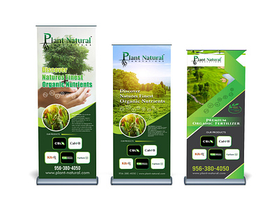 Natural Product Stand Banner event banner product banner rollup banner stand banner