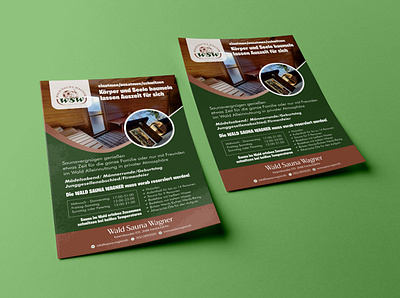 A4 Sauna Flyer a4 banking business flyer marketing print print ready promotional real estate sauna
