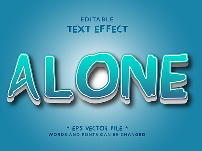 modern editable text effect