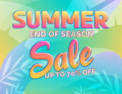 summer sale social media banner banner brand design illustration social media social media design vector web design