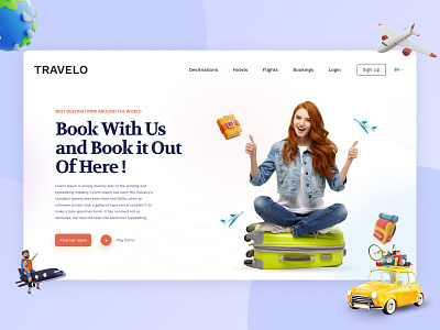 Traveling website 3d animation app branding creative design free freebie illustration logo templete design traveling traveling websites ui ui ux ux website website design website templete