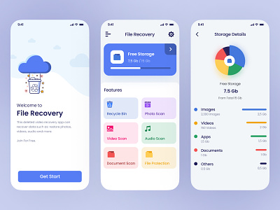 Recycle bin (data recovery) app app bin creative data data recovery file file manager file storage free free ui freebie recovery recycle recycle bin (data recovery) app recyclebin storage ui ui design ux ux design