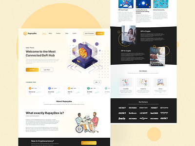 Crypto landing page bitcoin bitcoin website coin crypto crypto curency crypto landing page crypto wallet crypto website currency eth ethereum exchange figma free free figma free landing page freebie landing page ui ux