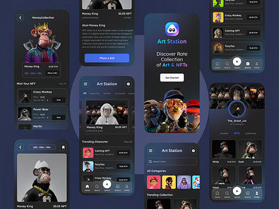 NFT Marketplace Mobile App market place nft nft marketplace mobile app ui ux