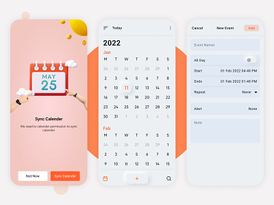 Application of Time Discipline-calender app alarm calender card clean daily task date fastivals free figma freebie management minimal notification reminder task task management team team collaboration to do to do task ui design